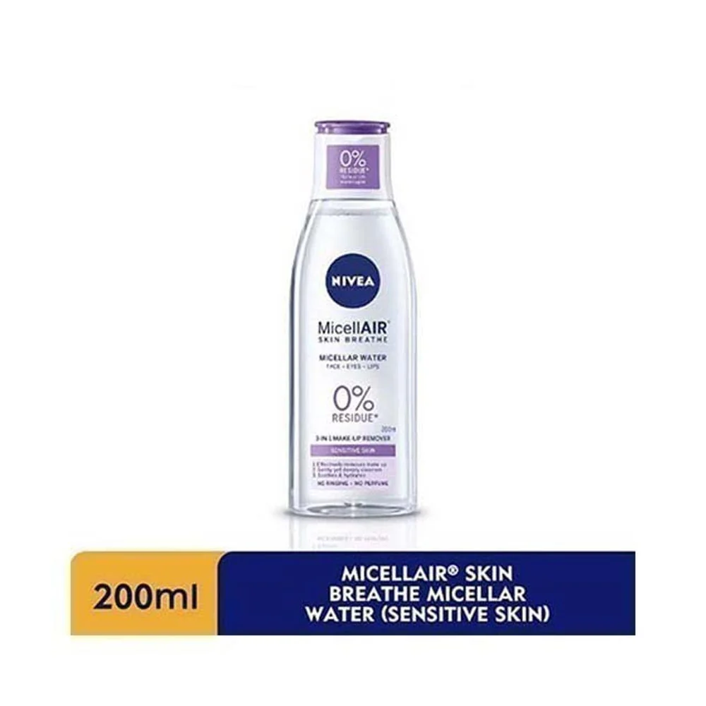 NIVEA DAILY ESSENTIALS SENSITIVE CARING MICELLAR WATER 200ML