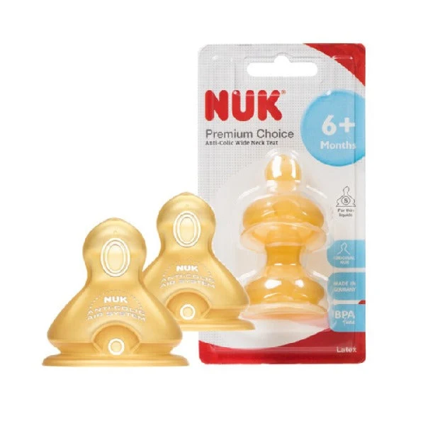 NUK PREMIUM CHOICE LATEX TEAT S2 M 2S/CARD (NU40713611)