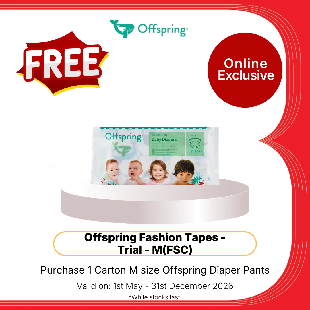 OFFSPRING FEATHER AIR PREMIUM TAPE DIAPER M 48S - Image 2