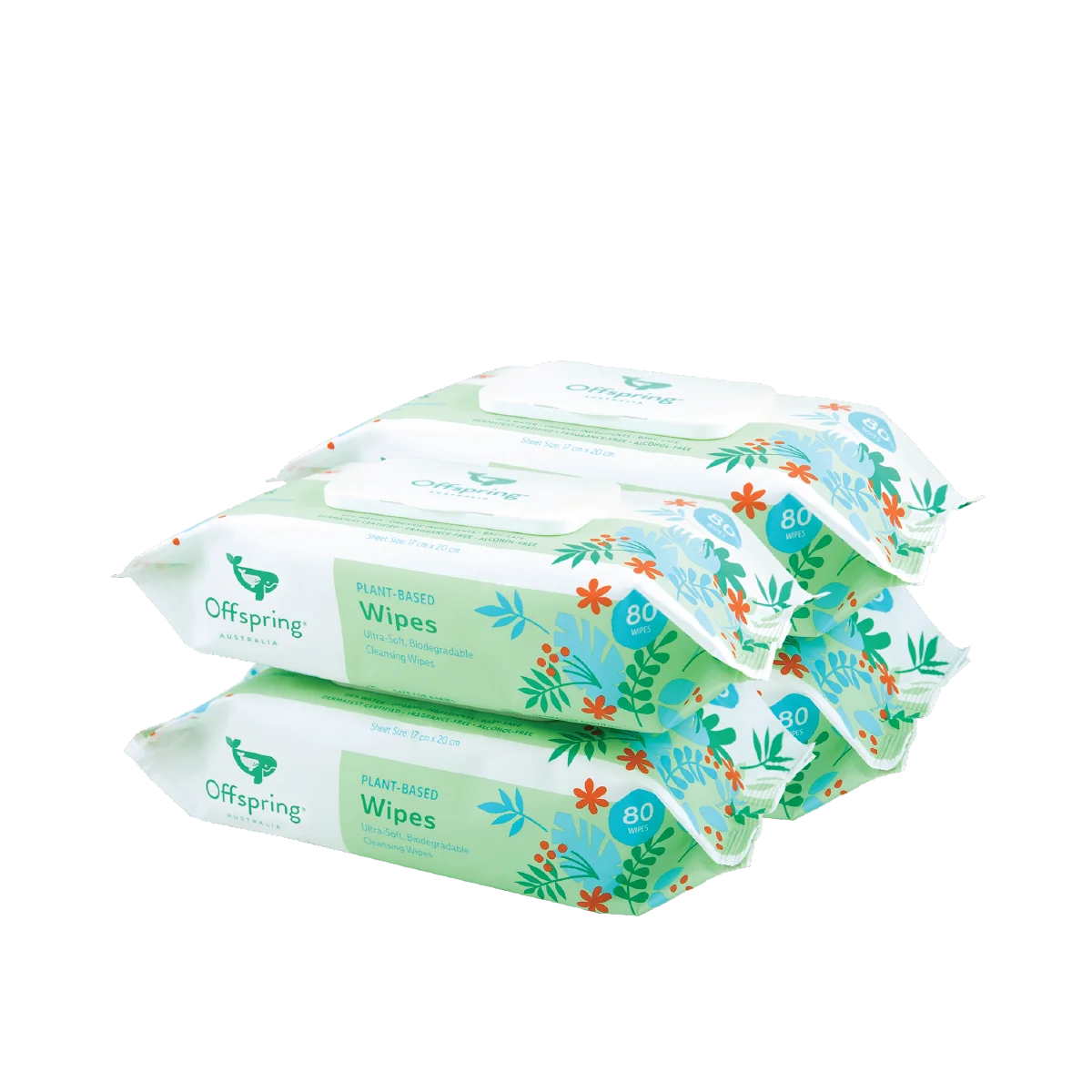 OFFSPRING PLANT-BASED WIPES 80SX4