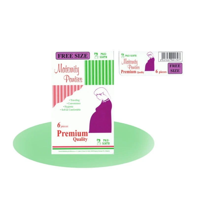PAN-MATE PREMIUM MATERNITY PANTIES 6S