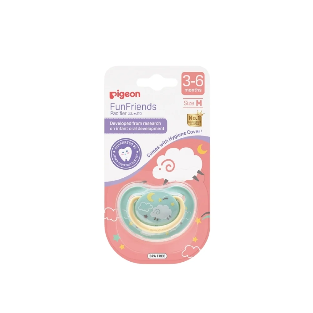 PIGEON FUN FRIENDS PACIFIER M SHEEP 1S