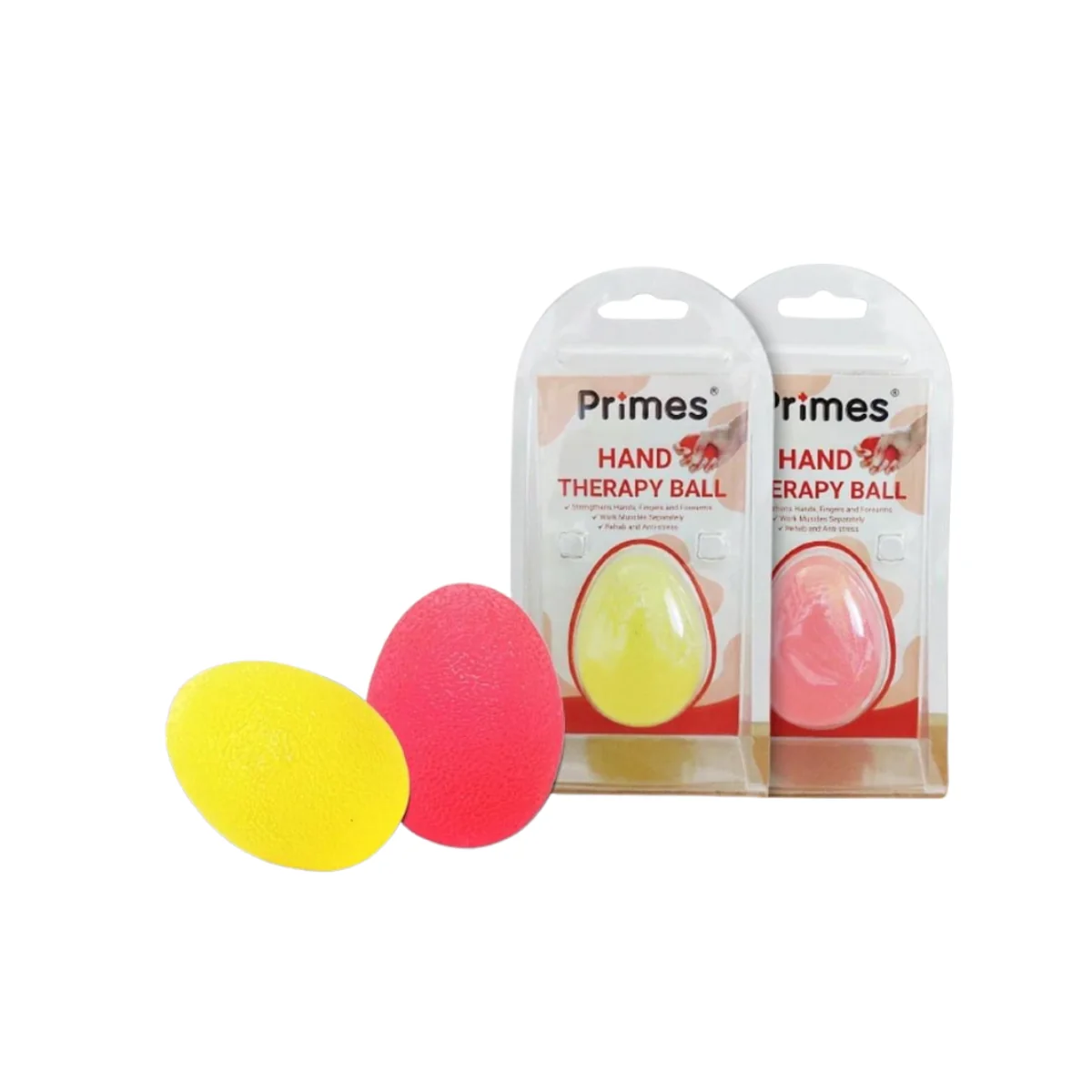PRIMES HAND EXERCISE BALL SOFT YELLOW (CU30)