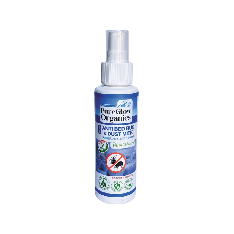 PUREGLOW ORGANICS 2IN1 ANTI BED BUG & DUST MITE 100ML