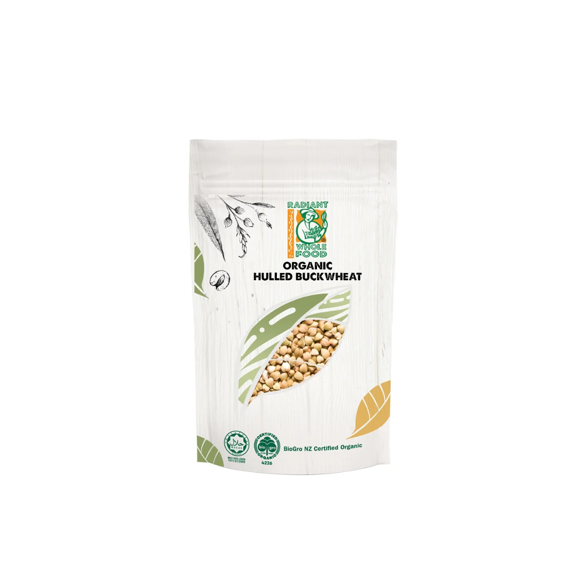 RADIANT ORGANIC HULLED BUCKWHEAT 500GM
