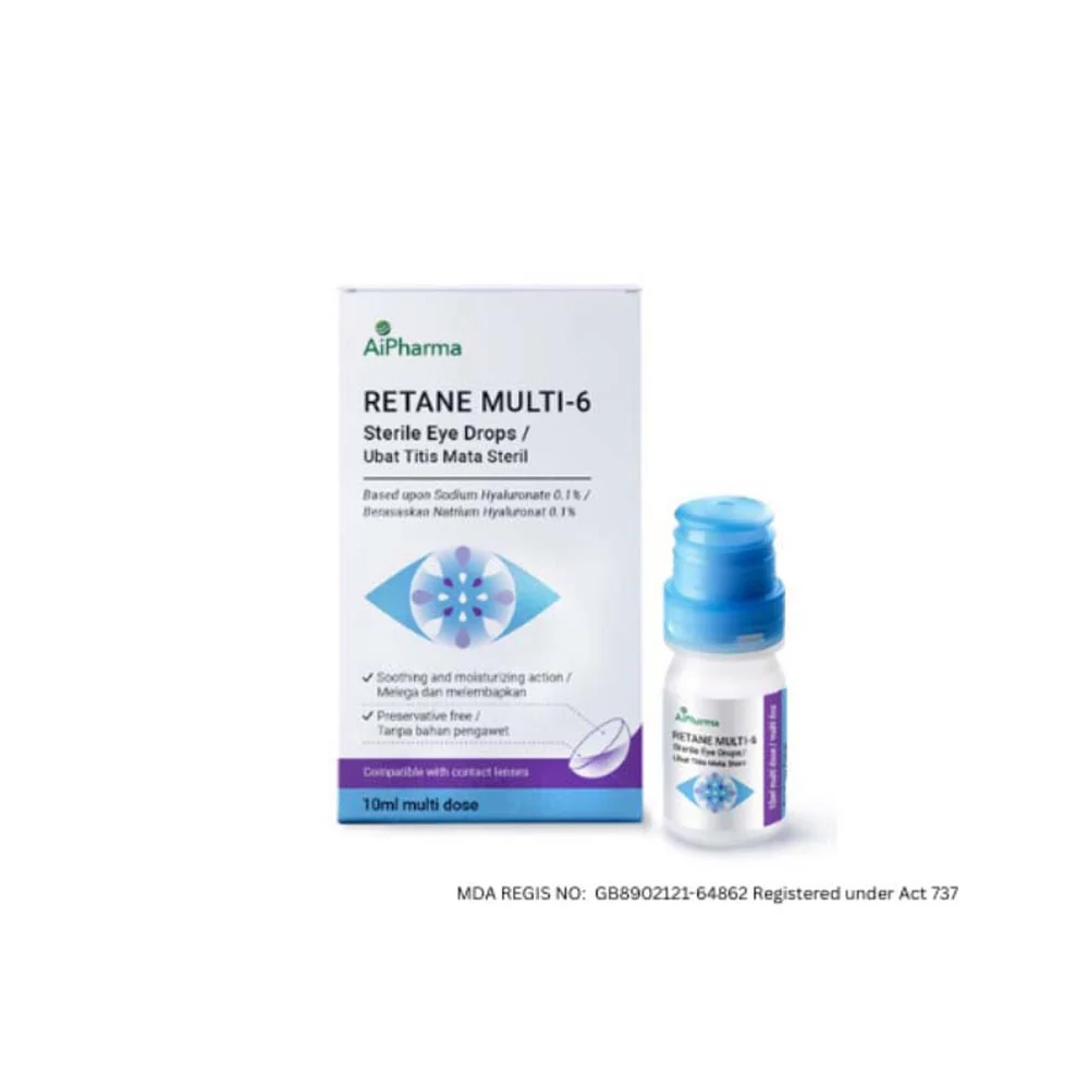 RETANE MULTI-6 STERILE EYE DROPS 10ML