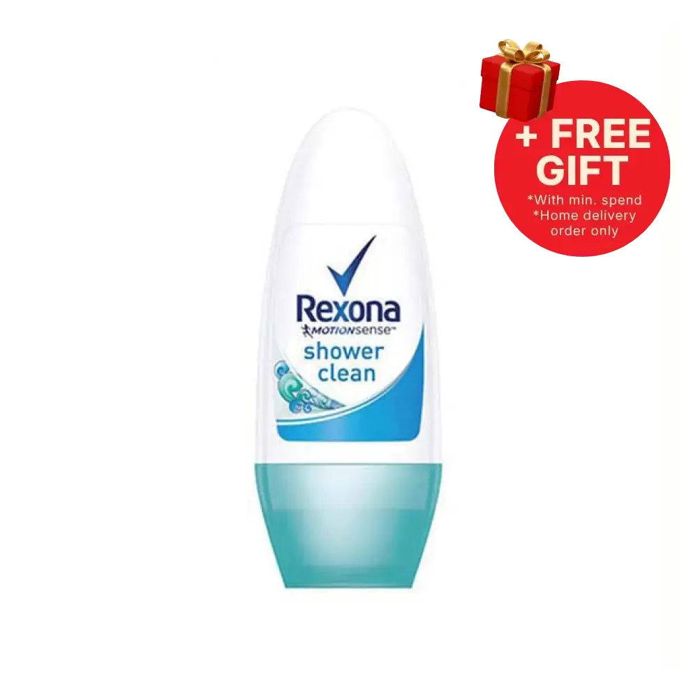 REXONA WOMEN DEODORANT ROLL ON MOTIONACTIVATED SHOWER CLEAN 45ML
