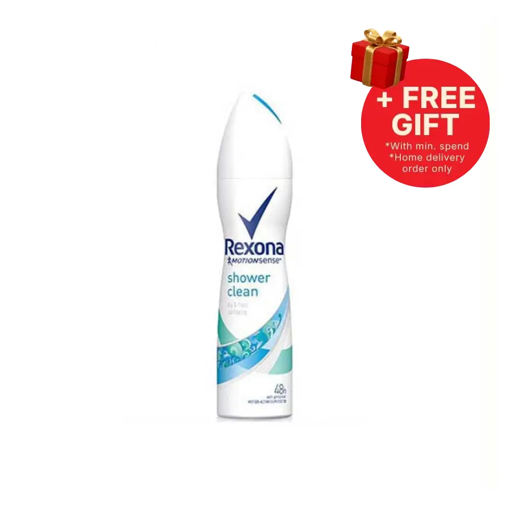 REXONA WOMEN DEODORANT SPRAY MOTIONACTIVATED SHOWER CLEAN 135ML