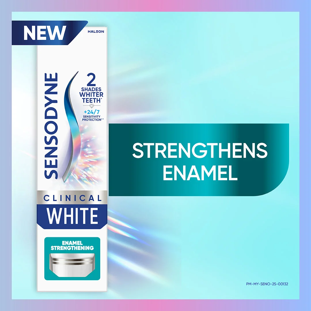 SENSODYNE TOOTHPASTE CLINICAL WHITE ENAMEL STRENGTHENING 100G - Image 6