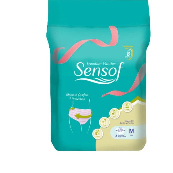 SENSOF LADIES SANITARY PANTIES M 3S