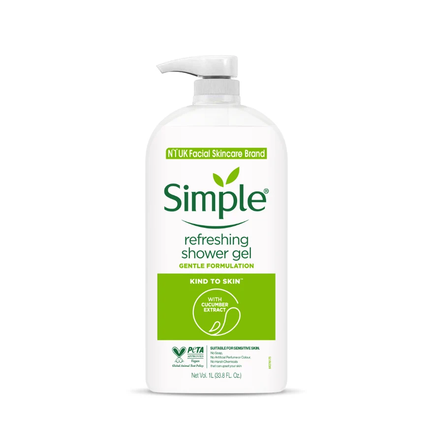SIMPLE SHOWER GEL KIND TO SKIN REFRESHING 1L