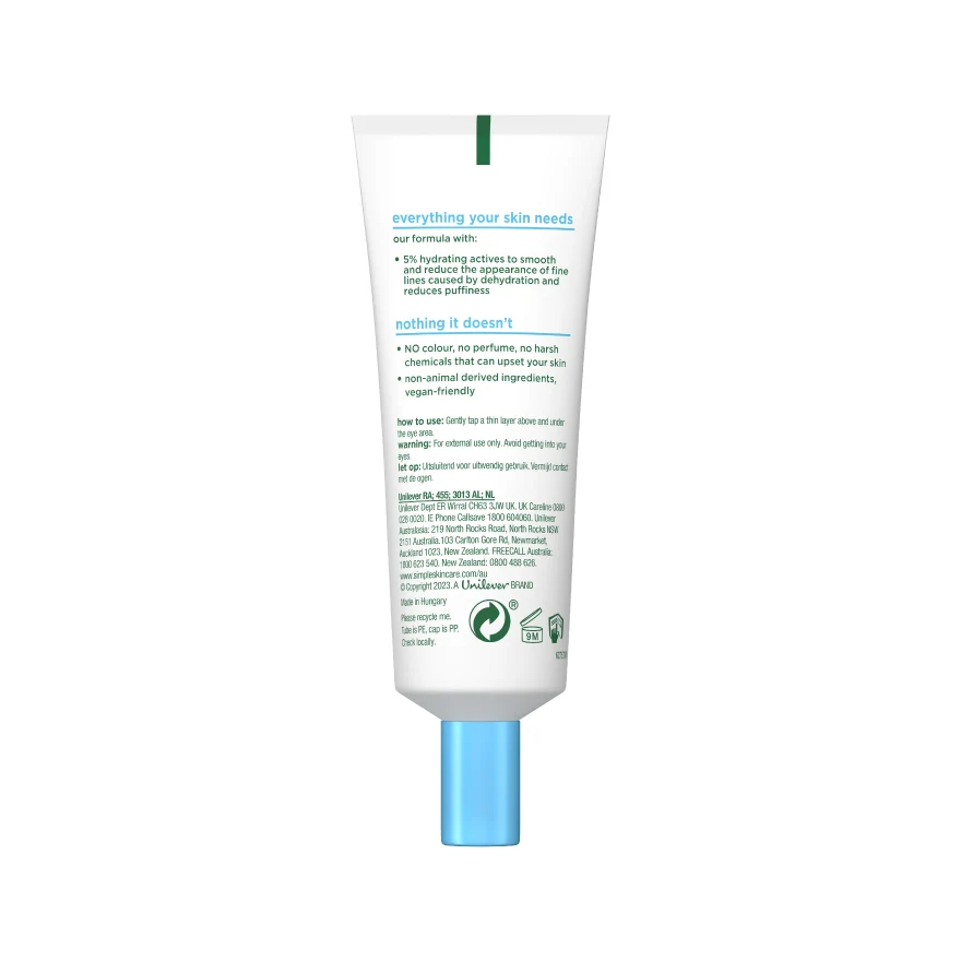SIMPLE WATER BOOST HYDRATING EYE GEL 25ML - Image 2