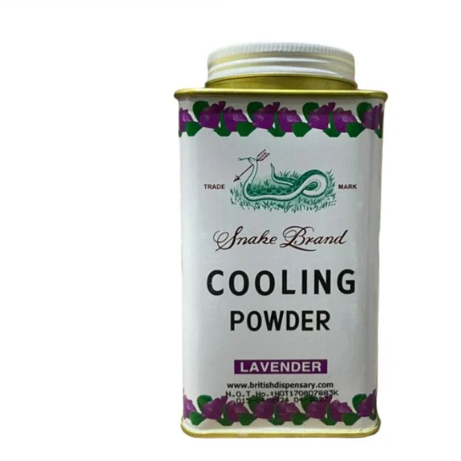 SNAKE BRAND PRICKLY HEAT POWDER LAVENDAR 150G