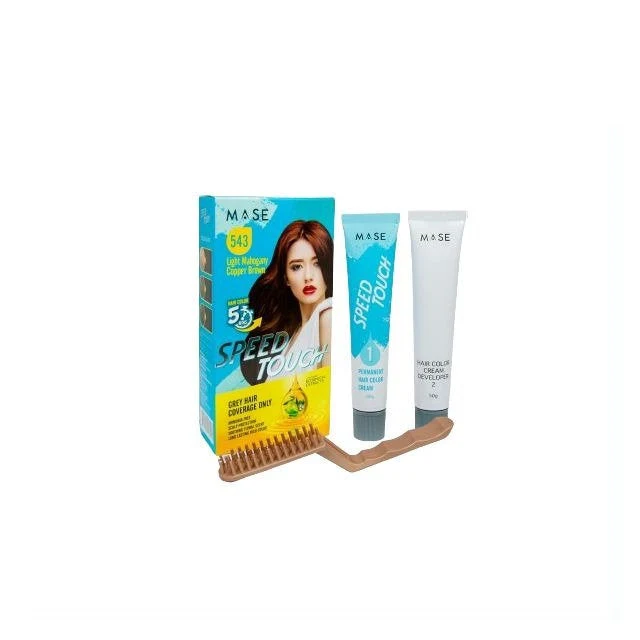 SPEED TOUCH 5 MINUTES HAIR COLOR LIGHT MAHOGANY COPPER BROWN 543