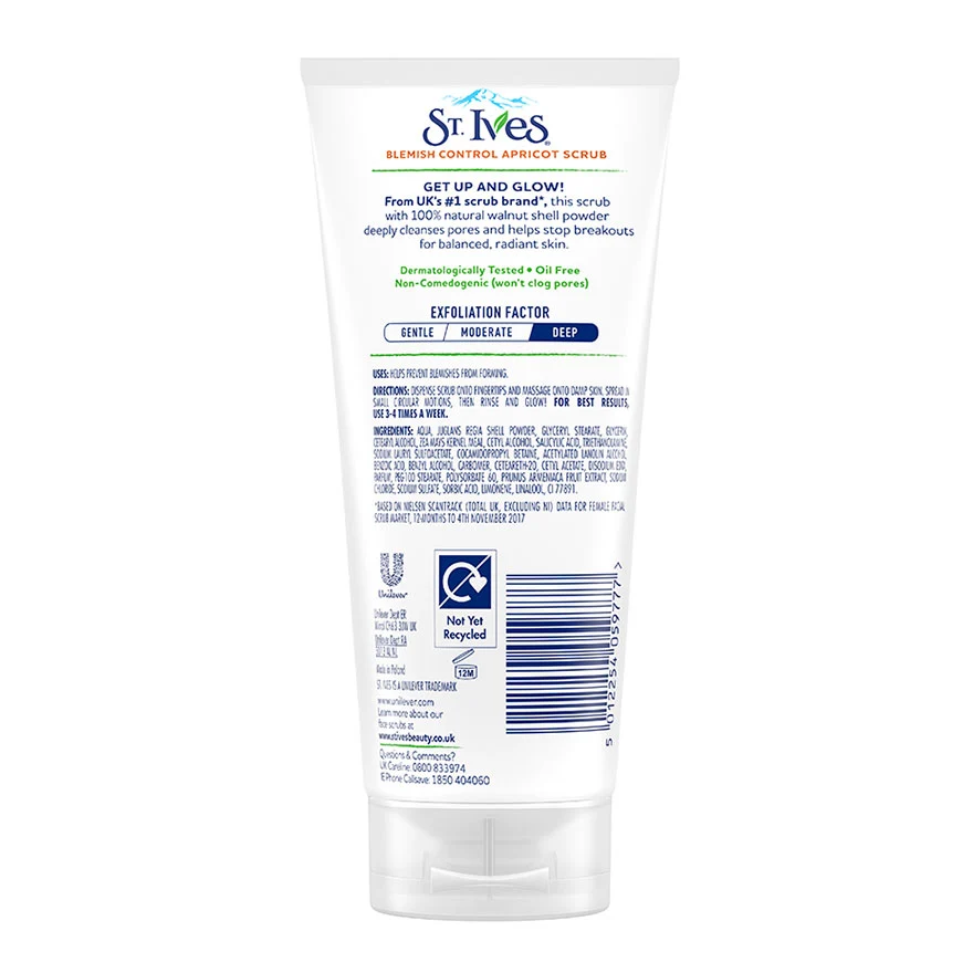 ST IVES BLEMISH CARE APRICOT FACE SCRUB 170G - Image 2