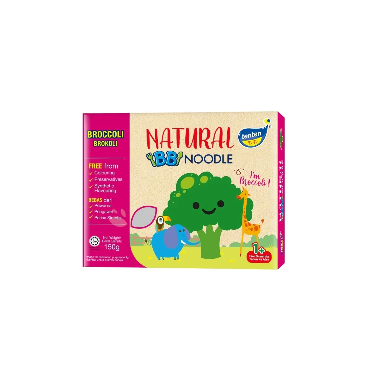 TENTEN NATURAL BABY NOODLE 150G (BROCCOLI)
