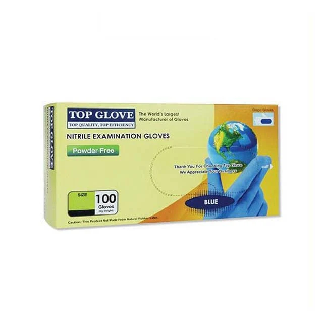 TOP GLOVE NITRILE GLOVE S 100S