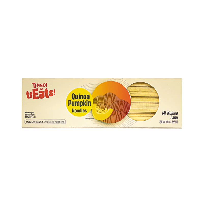 TRESOR TREATS QUINOA PUMPKIN FLAT NOODLE 200G