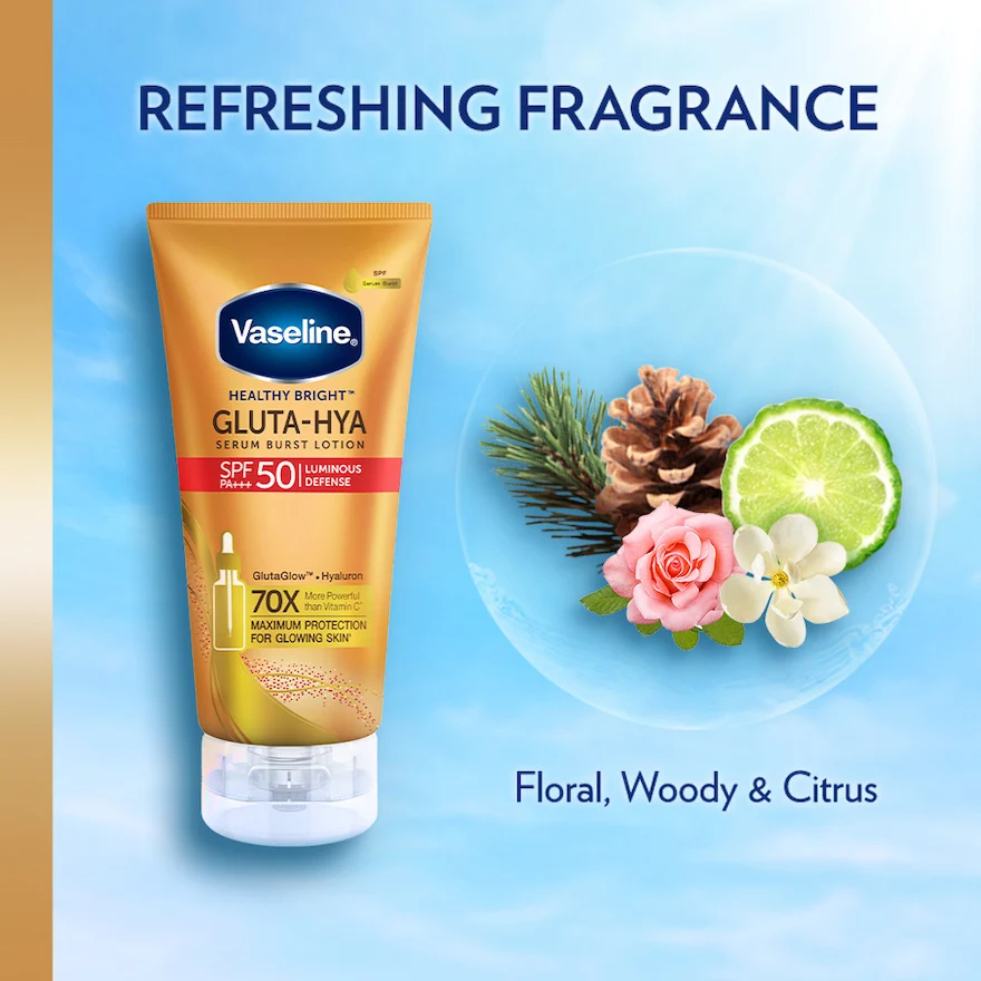 VASELINE GLUTA-HYA SERUM BURST LOTION SPF50 50ML - Image 9
