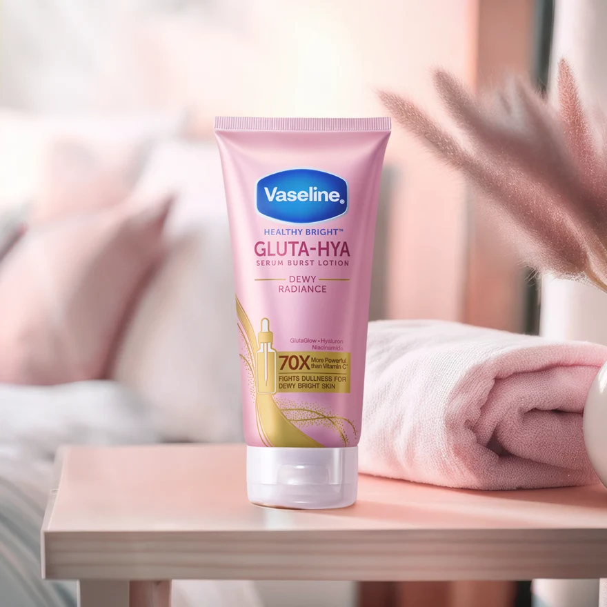 VASELINE HEALTHY BRIGHT GLUTA-HYA DEWY RADIANCE SERUM B/LOTION 300ML - Image 9