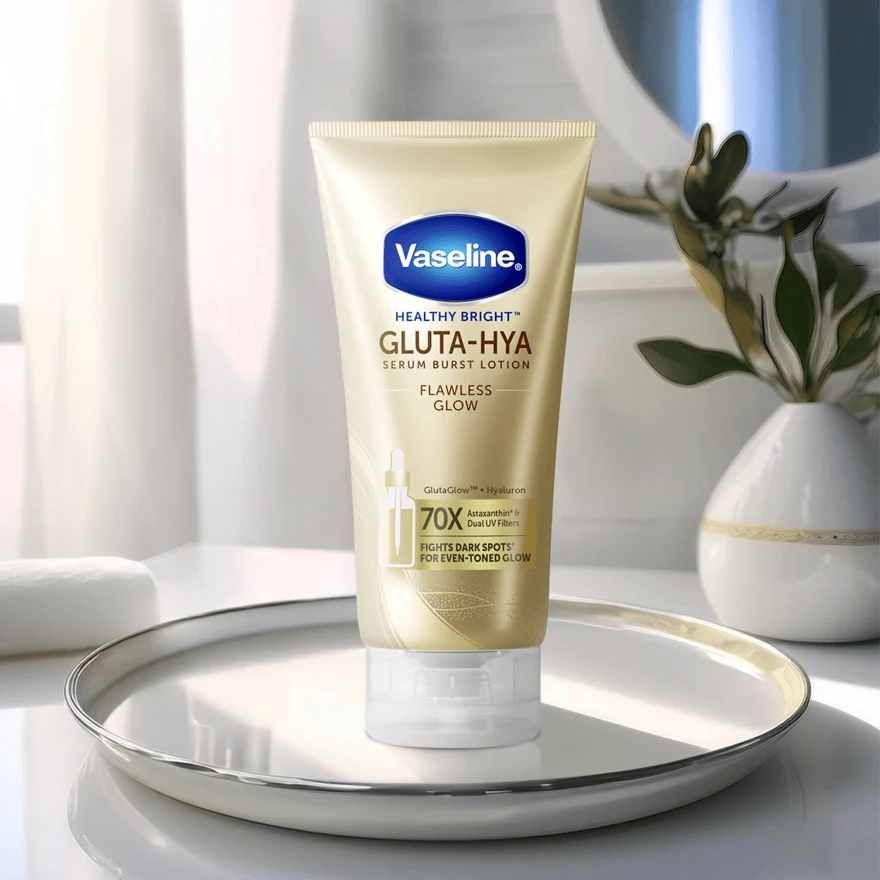 VASELINE HEALTHY BRIGHT GLUTA-HYA FLAWLESS BRIGHT SERUM B/LOTION 300ML - Image 10