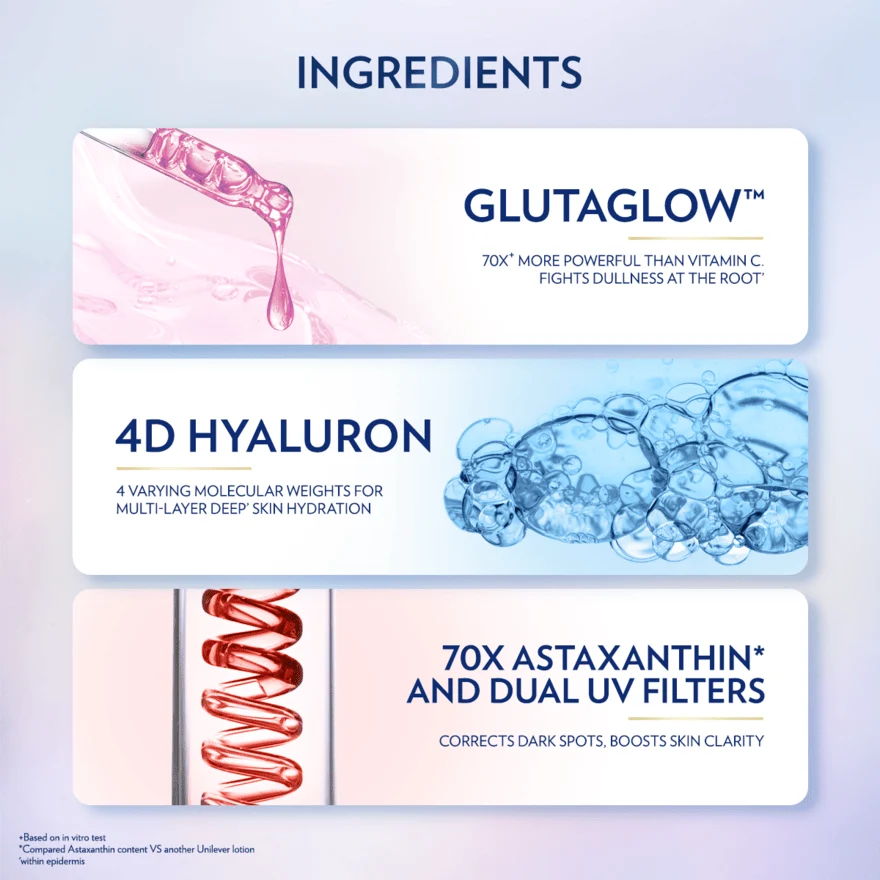 VASELINE HEALTHY BRIGHT GLUTA-HYA FLAWLESS BRIGHT SERUM B/LOTION 70ML - Image 6