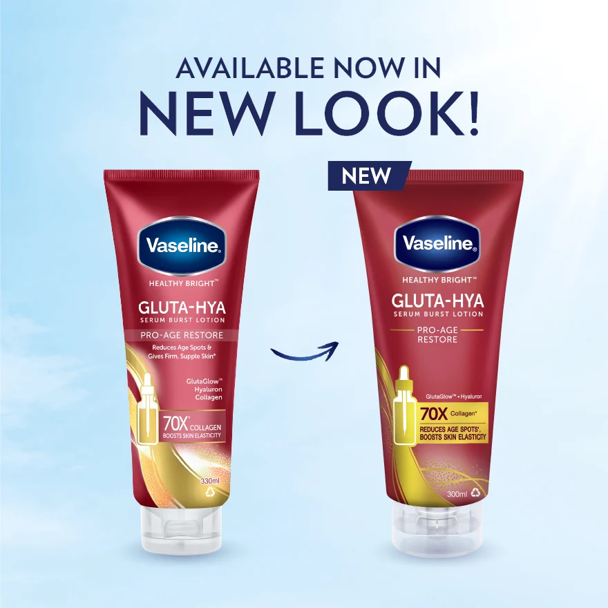 VASELINE HEALTHY BRIGHT GLUTA-HYA PRO AGE RESTORE 300ML - Image 3