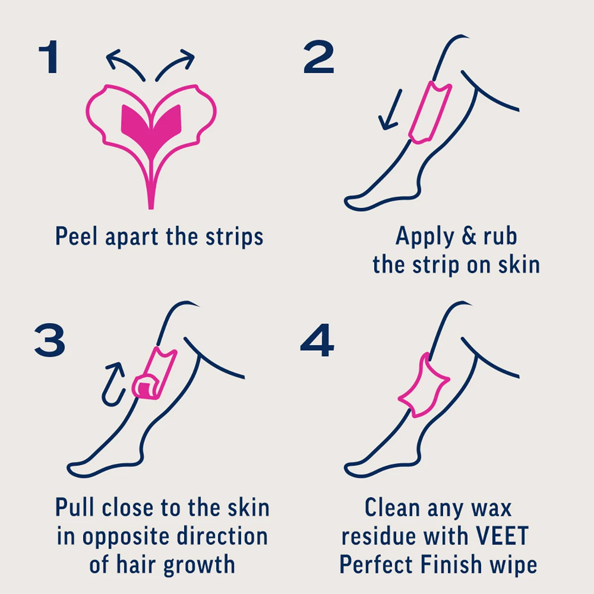 VEET COLD WAX STRIPS DRY SKIN 20S - Image 4