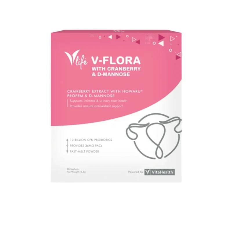 VLIFE V-FLORA WITH CRANBERRY & D-MANNOSE 30S