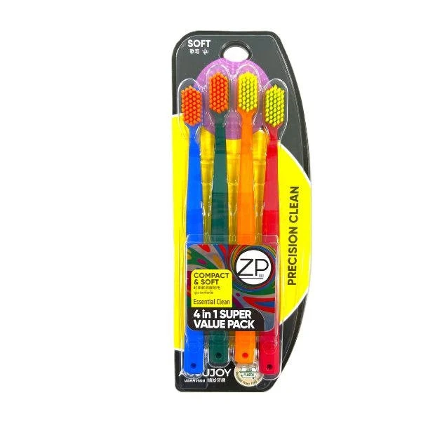 ZP ACCUJOY TOOTHBRUSH 4 IN 1 SUPER VALUE PACK